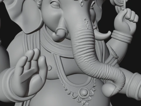 Ganesha Statue Design 13 - 3D Print Model 3D Print Model