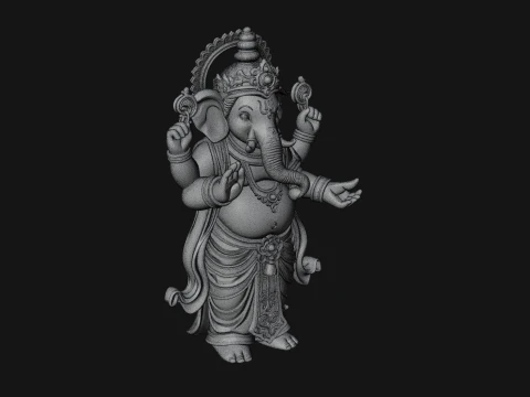 Ganesha Statue Design 13 - 3D Print Model 3D Print Model