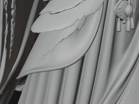 Elven Queen Statue Design 32 - 3D Print Model 3D Print Model