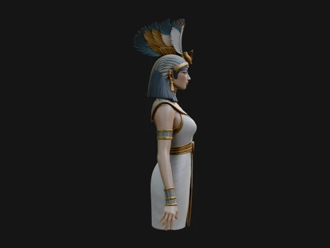 Egyptian Queen Statue Design 5 - 3D Print Model 3D Print Model