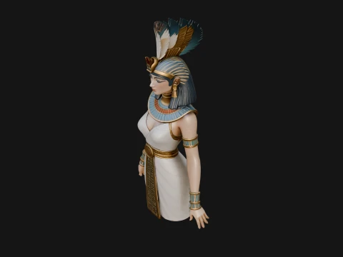 Egyptian Queen Statue Design 5 - 3D Print Model 3D Print Model