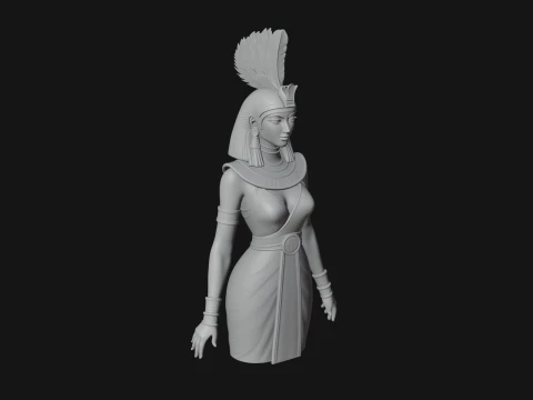 Egyptian Queen Statue Design 5 - 3D Print Model 3D Print Model