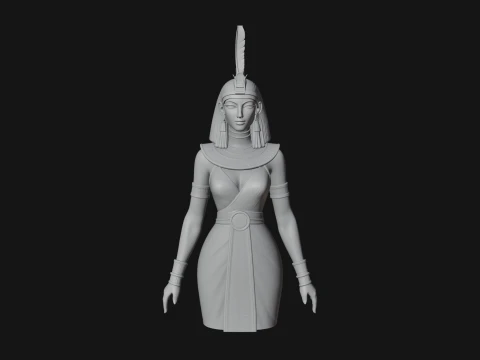 Egyptian Queen Statue Design 5 - 3D Print Model 3D Print Model