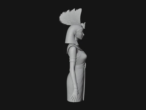 Egyptian Queen Statue Design 5 - 3D Print Model 3D Print Model