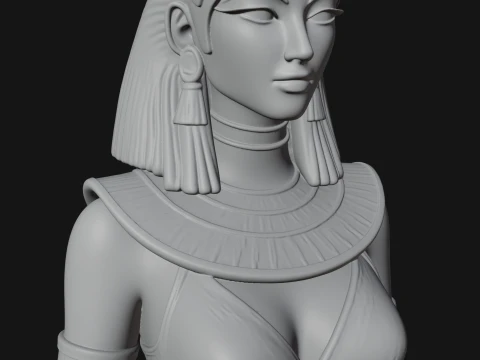 Egyptian Queen Statue Design 5 - 3D Print Model 3D Print Model