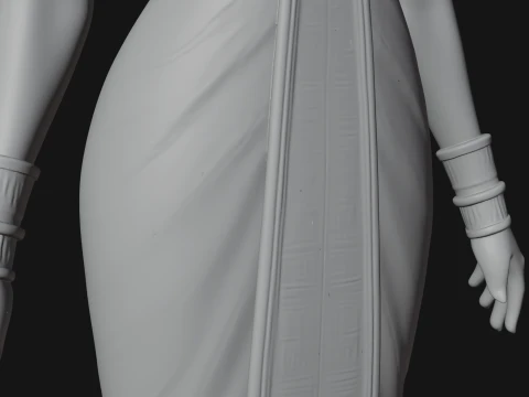 Egyptian Queen Statue Design 5 - 3D Print Model 3D Print Model