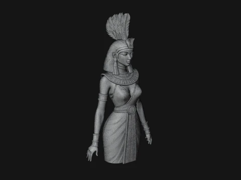 Egyptian Queen Statue Design 5 - 3D Print Model 3D Print Model