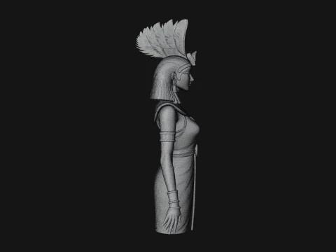 Egyptian Queen Statue Design 5 - 3D Print Model 3D Print Model