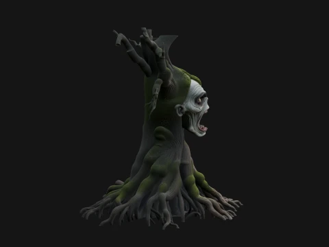 Haunted Tree Monster Statue Design 1 - 3D Print Model 3D Print Model
