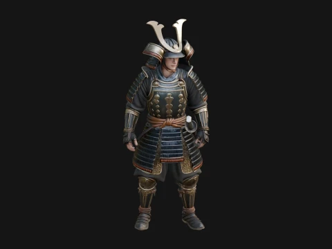 Samurai Armor Display Statue Design 11 - 3D Print Model 3D Print Model