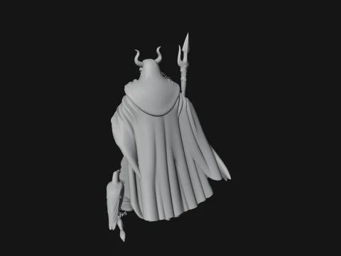 Odin with Spear Statue Design 17 - 3D Print Model 3D Print Model