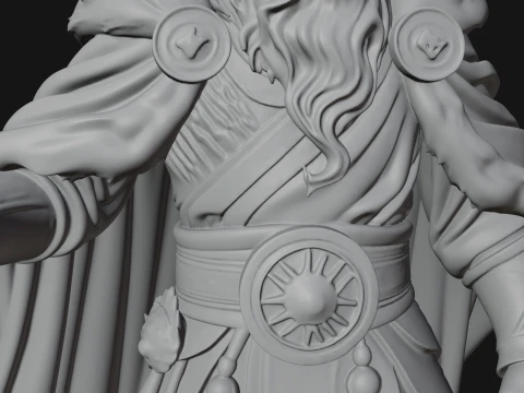 Odin with Spear Statue Design 17 - 3D Print Model 3D Print Model