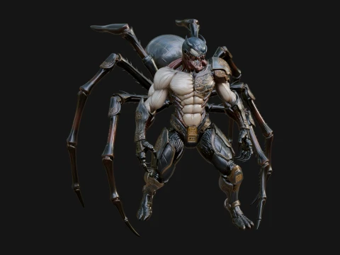 Spider Legged Demon Statue Design 9 - 3D Print Model 3D Print Model