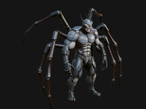 Spider Legged Demon Statue Design 10 - 3D Print Model 3D Print Model