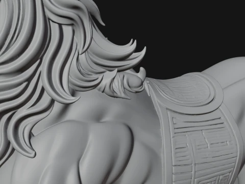 Qilin Deer Beast Statue Design 4 - 3D Print Model 3D Print Model