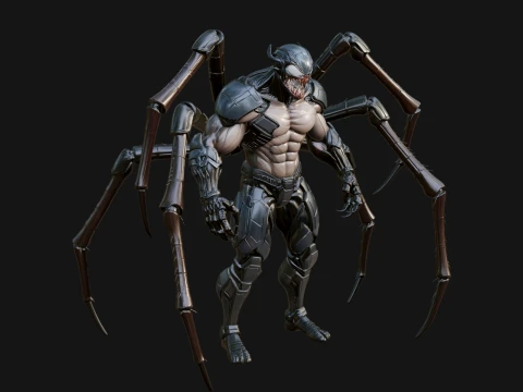 Spider Legged Demon Statue Design 11 - 3D Print Model 3D Print Model
