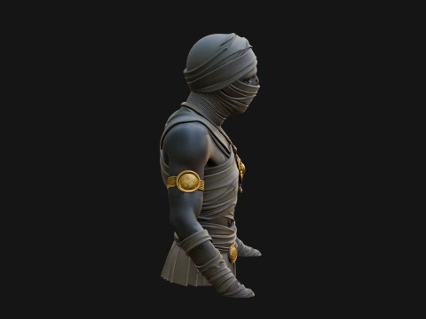 Mummy Warrior Statue Design 7 - 3D Print Model 3D Print Model