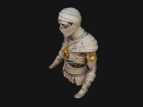 Mummy Warrior Statue Design 7 - 3D Print Model 3D Print Model