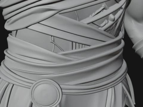Mummy Warrior Statue Design 7 - 3D Print Model 3D Print Model