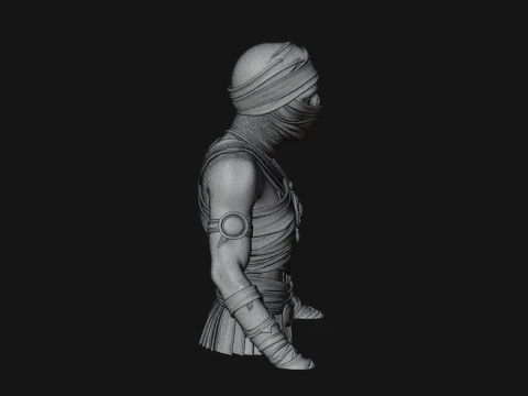 Mummy Warrior Statue Design 7 - 3D Print Model 3D Print Model