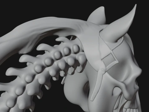 Skeleton Horse Statue Design 2 - 3D Print Model 3D Print Model