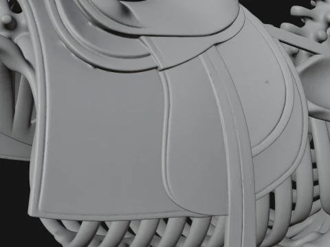 Skeleton Horse Statue Design 2 - 3D Print Model 3D Print Model
