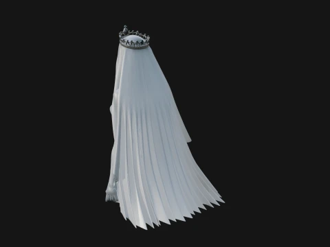 Veiled Ghost Bride Statue Design 1 - 3D Print Model 3D Print Model