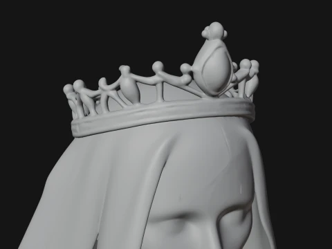 Veiled Ghost Bride Statue Design 1 - 3D Print Model 3D Print Model