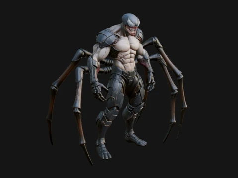 Conception de statue de d&eacute;mon &agrave; pattes d'araign&eacute;e 12 - Mod&egrave;le d'impression 3D Modèles 3D en vedette