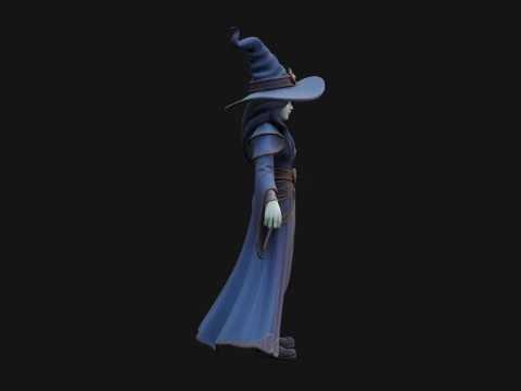 Witch Hat Sorcerer Statue Design 25 - 3D Print Model 3D Print Model