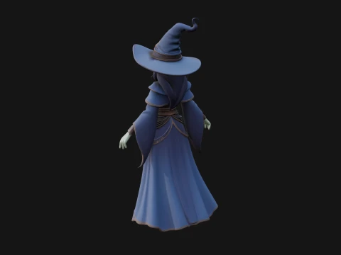 Witch Hat Sorcerer Statue Design 25 - 3D Print Model 3D Print Model