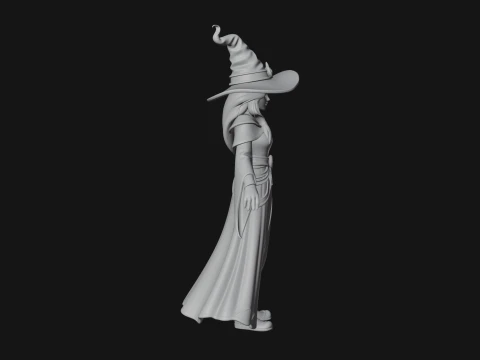Witch Hat Sorcerer Statue Design 25 - 3D Print Model 3D Print Model