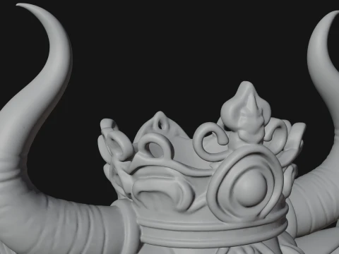 Qilin Deer Beast Statue Design 7 - 3D Print Model 3D Print Model