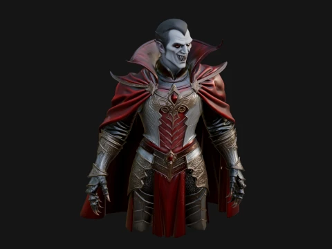 Vampire Lord Statue Design 3 - 3D Print Model Modèles 3D en vedette