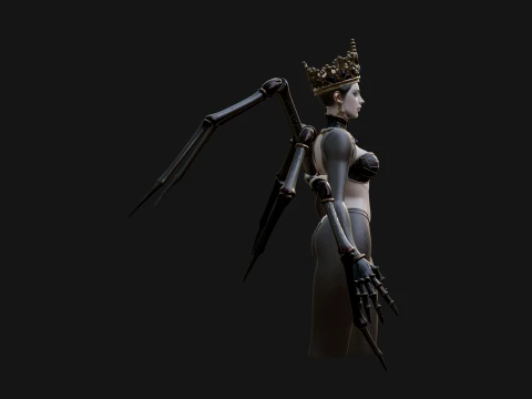Spider Queen Statue Design 5 - 3D Print Model 3D Print Model