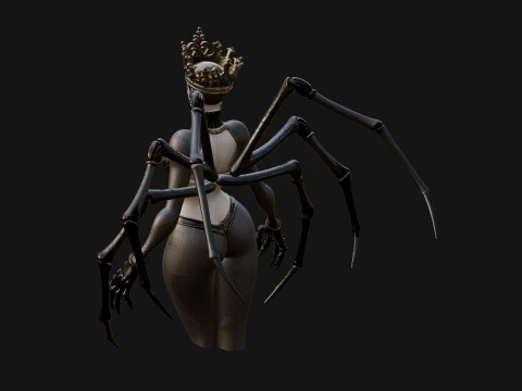 Spider Queen Statue Design 5 - 3D Print Model 3D Print Model