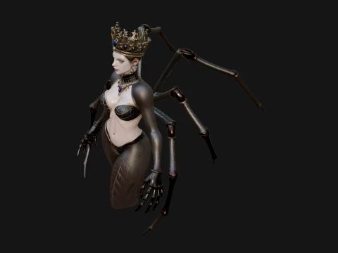 Spider Queen Statue Design 5 - 3D Print Model 3D Print Model