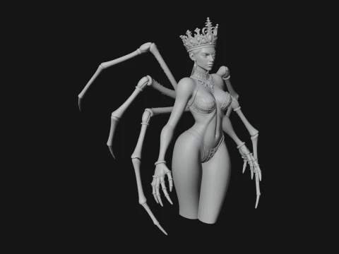 Spider Queen Statue Design 5 - 3D Print Model 3D Print Model