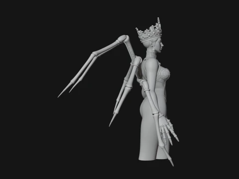 Spider Queen Statue Design 5 - 3D Print Model 3D Print Model