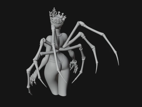 Spider Queen Statue Design 5 - 3D Print Model 3D Print Model