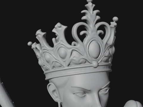 Spider Queen Statue Design 5 - 3D Print Model 3D Print Model