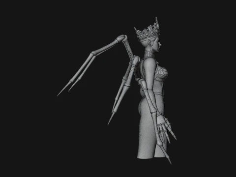 Spider Queen Statue Design 5 - 3D Print Model 3D Print Model