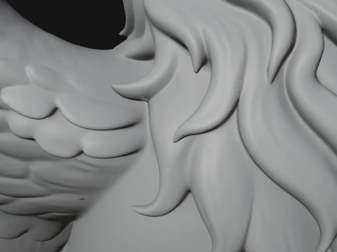 Griffin Winged Beast Statue Design 8 - 3D Print Model 3D Print Model