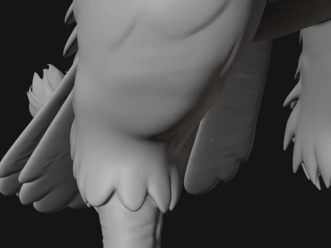 Griffin Winged Beast Statue Design 8 - 3D Print Model 3D Print Model