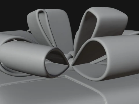 Stacked Gift Boxes Ornament Design 2 - 3D Print Model 3D Print Model