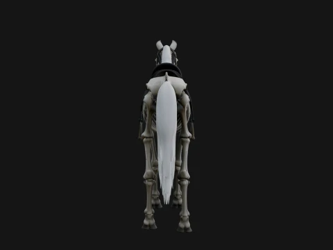 Skeleton Horse Statue Design 3 - 3D Print Model 3D Print Model