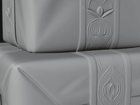 Stacked Gift Boxes Ornament Design 3 - 3D Print Model 3D Print Model