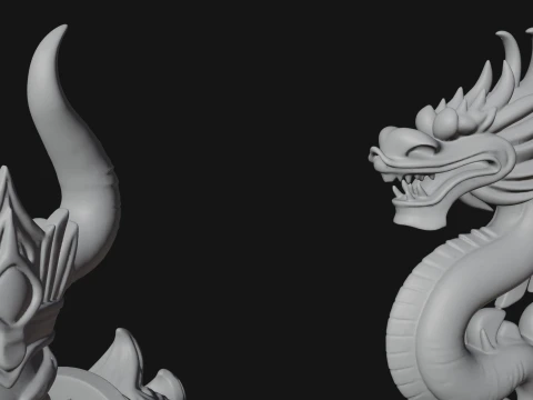 Crowned Jade Deity Statue Design 4 - 3D Print Model 3D Print Model