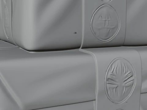 Stacked Gift Boxes Ornament Design 4 - 3D Print Model 3D Print Model