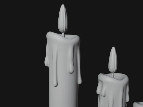 Holly Candle Candelabra Model Design 3 - 3D Print Model 3D Print Model